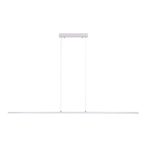 LED-HÄNGELEUCHTE 160/6/120 cm  - Silberfarben, Design, Kunststoff/Metall (160/6/120cm) - Neuhaus PURE