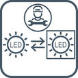 LED-DECKENLEUCHTE     - Chromfarben, Design, Kunststoff/Metall (59/29/59cm) - Ambiente