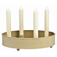 ADVENTSKRANZ  - Beige, Basics, Metall (26/6/26cm)