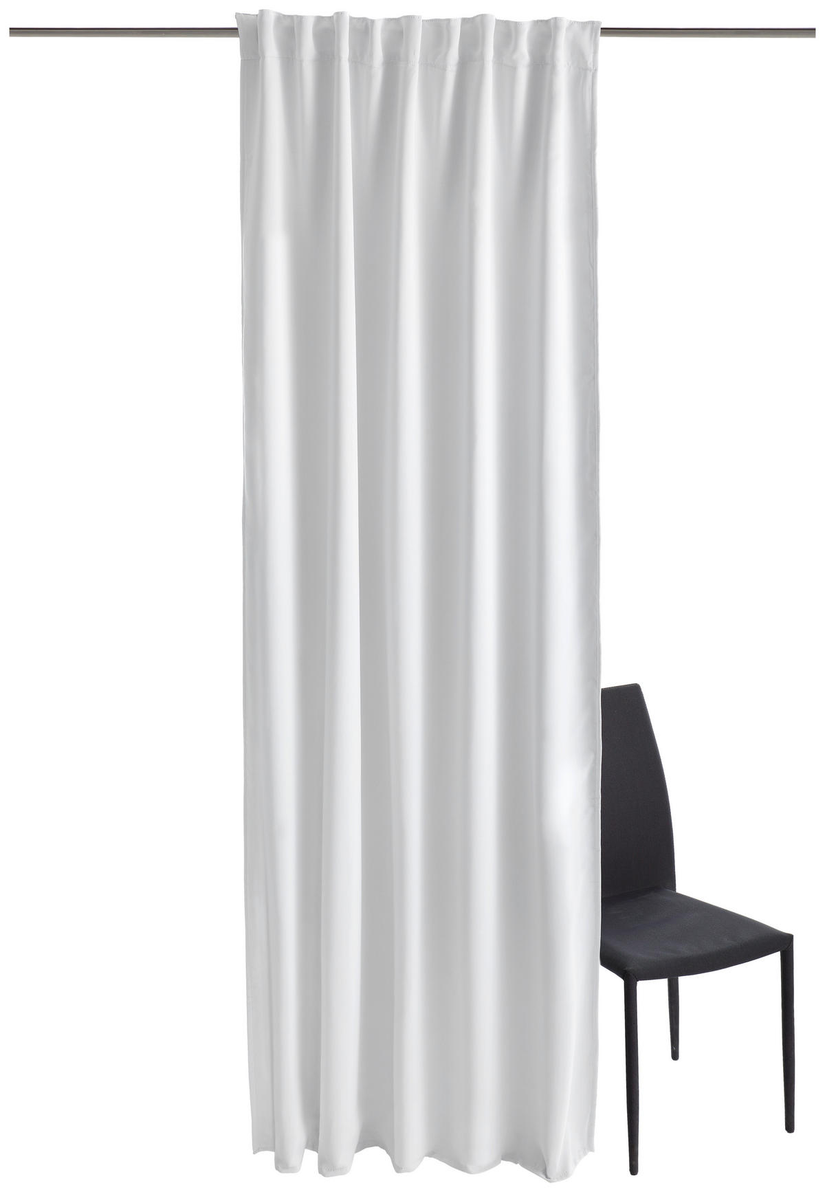 LÄRMSCHUTZVORHANG ACUSTICO Verdunkelung 135/245 cm   - Weiß, KONVENTIONELL, Textil (135/245cm)