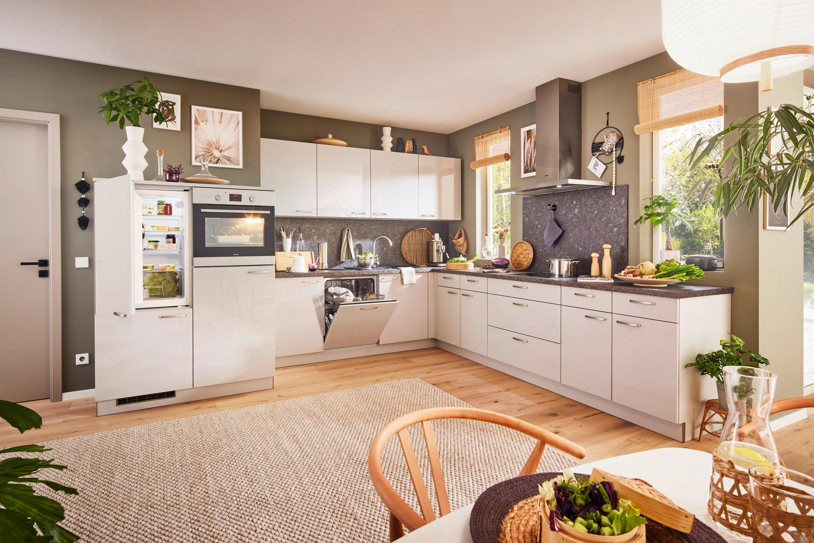 EINBAUKÜCHE   - Design, Holzwerkstoff - Welnova