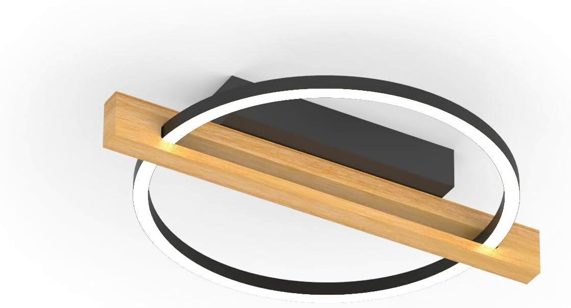 LED-DECKENLEUCHTE Tovak 39/30/7.5 cm   - Natur, Holz (39/30/7.5cm)