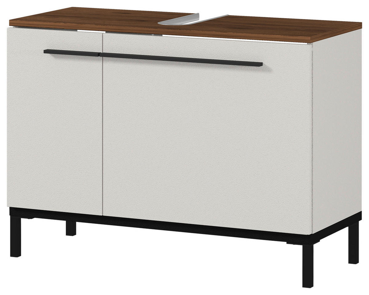 WASCHBECKENUNTERSCHRANK 80/59/34 cm  - Kaschmir/Nussbaumfarben, MODERN, Holzwerkstoff/Metall (80/59/34cm) - Xora