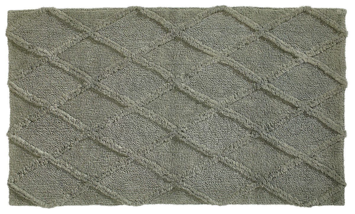 BADEMATTE Grün 70/120 cm  - Grün, Textil (70/120cm) - Esposa