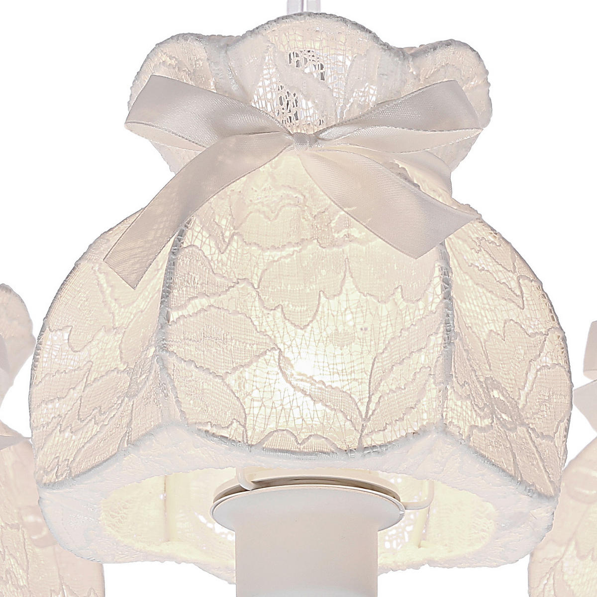 PENDELLEUCHTE 53/53/82 cm  - Weiß, KONVENTIONELL, Textil/Metall (53/53/82cm)