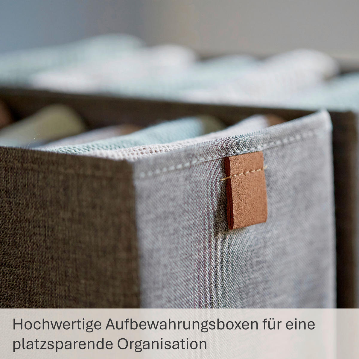 AUFBEWAHRUNGSBOXEN-SET Premium  - Grau, Basics, Karton/Textil (30/15/15cm) - Store It