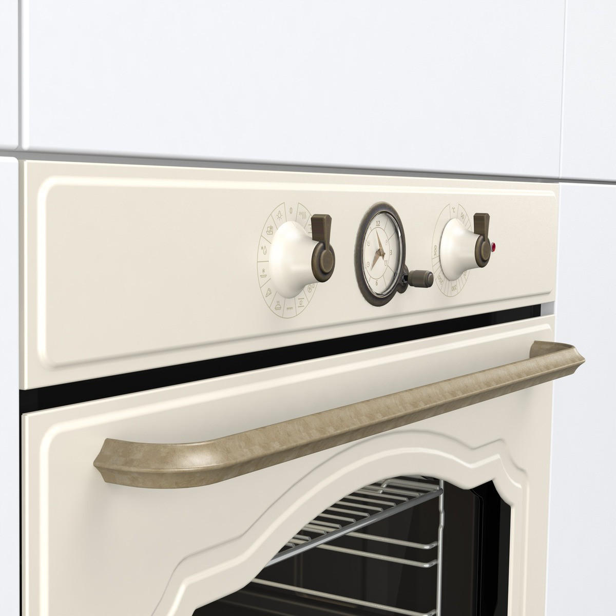 EINBAUBACKOFEN 740235  - Creme, Trend, Glas/Metall (59,5/59,5/56,4cm) - Gorenje