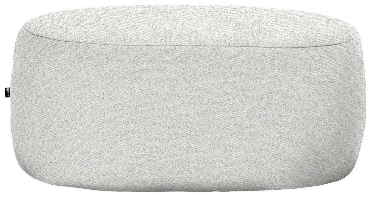 HOCKER in Textil Sandfarben  - Sandfarben/Schwarz, MODERN, Kunststoff/Textil (88/43/66cm) - Hom`in