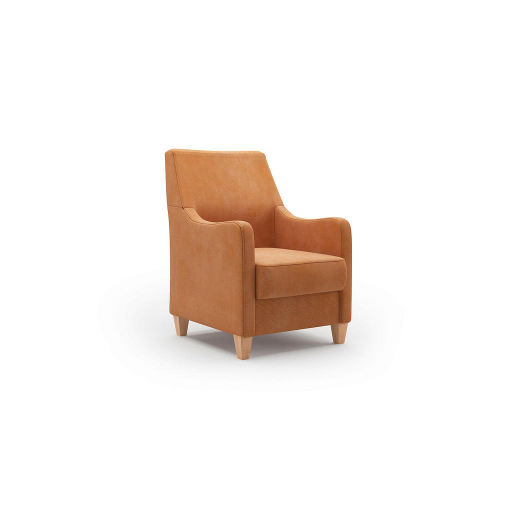 Thumbnail - Sit & More Sessel Palmera V, Terracotta, Textil, Buche, 70x93x75 cm, Goldenes M, Oeko-Tex® Standard 100, Made in Europe,...