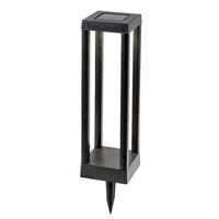 SOLARNA SVETILJKA - crna, Dizajnerski, plastika (46/10/10cm)