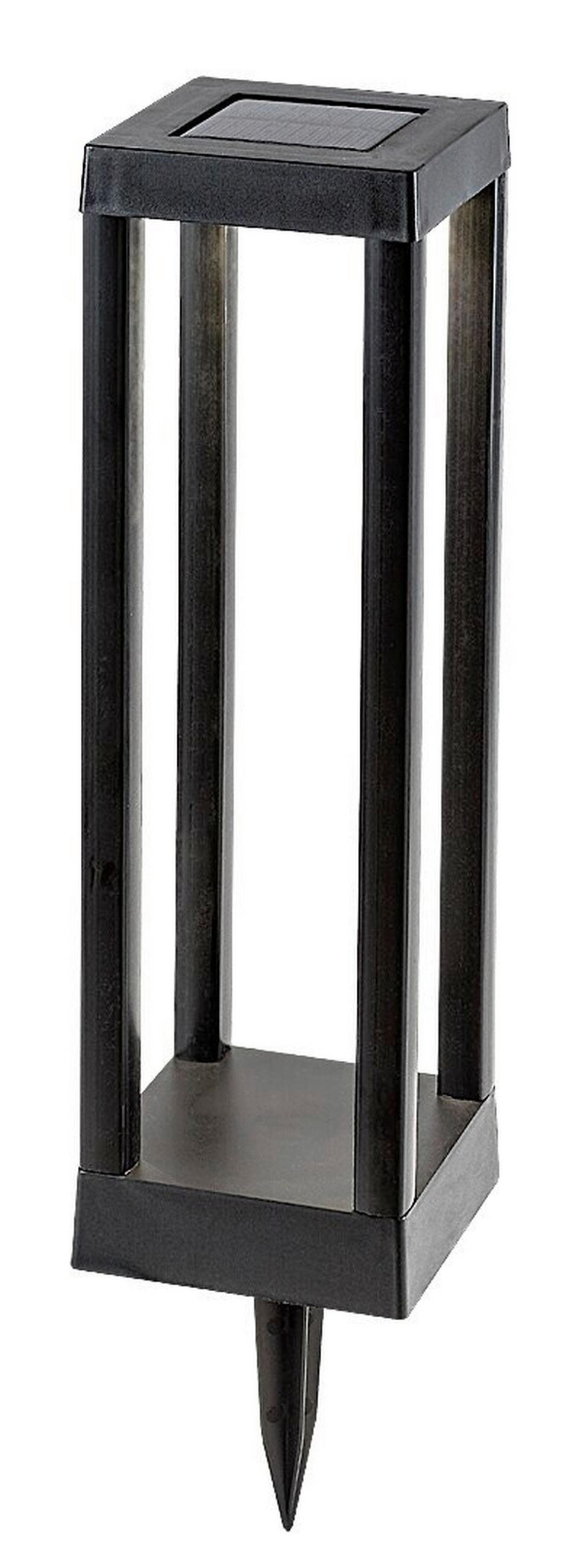 SOLARNA SVETILJKA - crna, Dizajnerski, plastika (46/10/10cm)