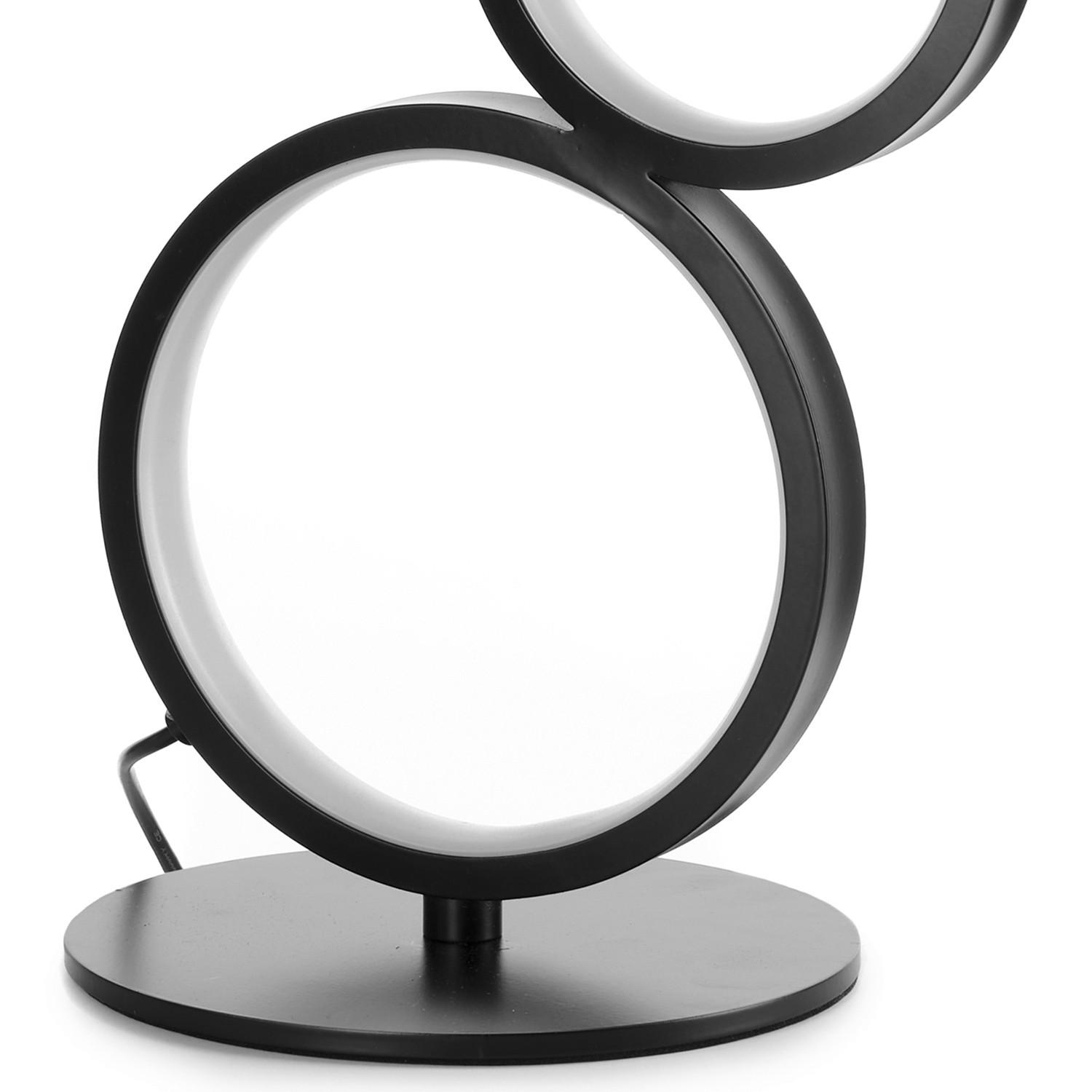 LED-TISCHLEUCHTE 19/39 cm   - Schwarz, Design, Metall (19/39cm)