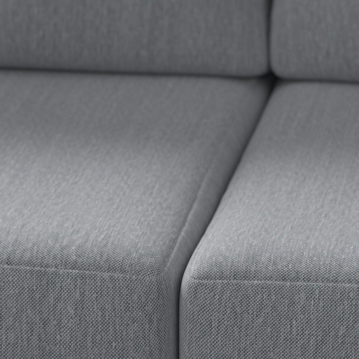 LOUNGEGARNITUR 4-teilig   207/76/85 cm Teakholz Aluminium  - Schwarz/Teakfarben, MODERN, Holz/Textil (207/76/85cm) - Ambia Garden