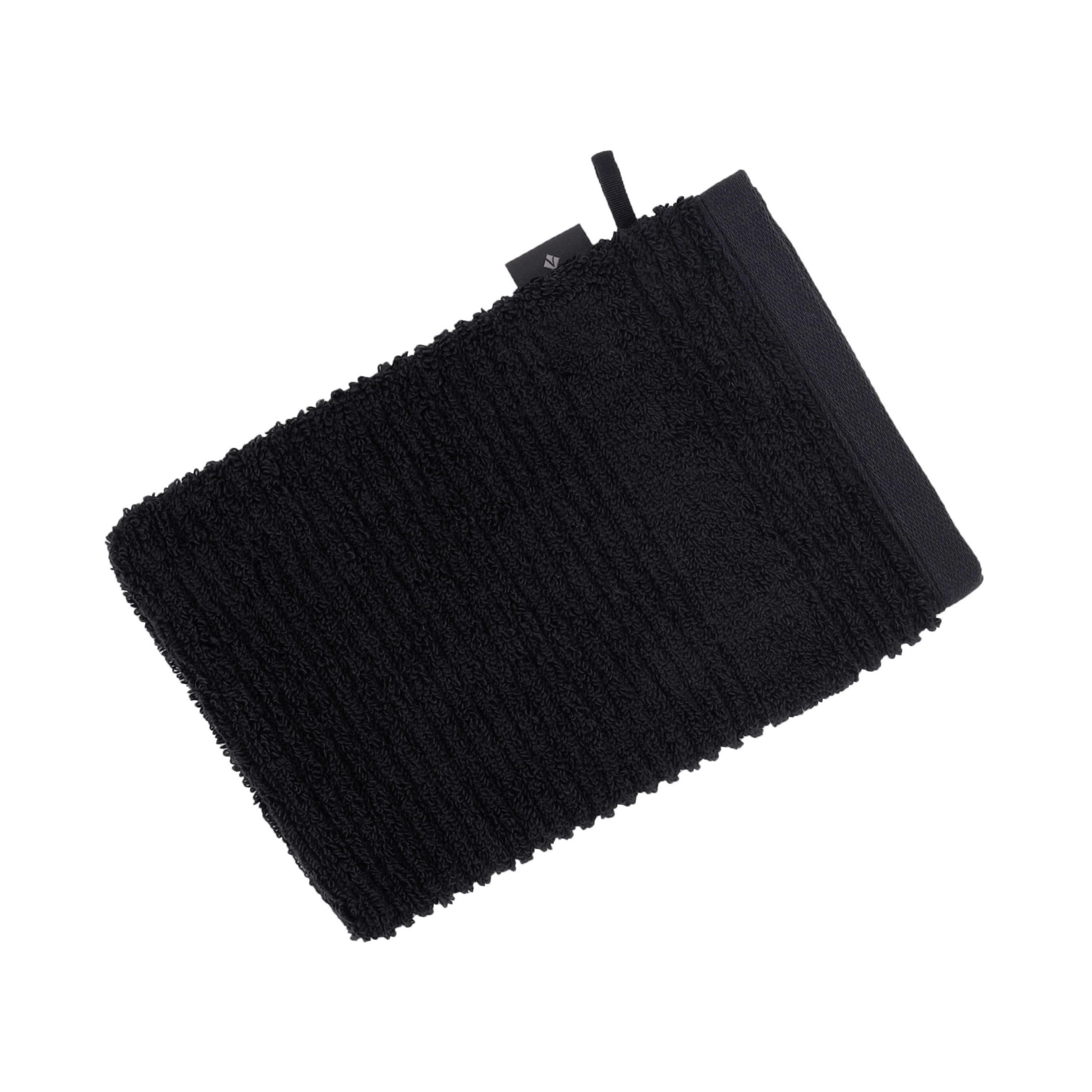 WASCHLAPPEN Tomorrow Schwarz  - Schwarz, Basics, Textil (22/16cm) - Vossen
