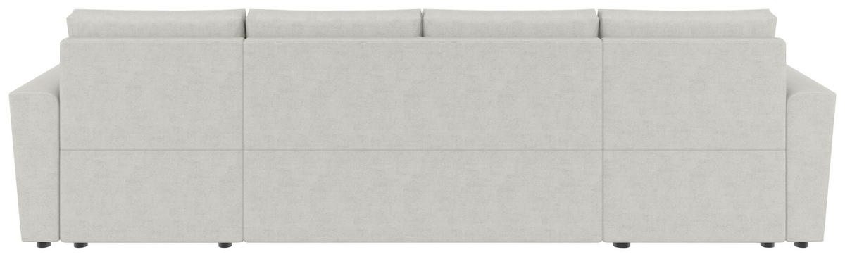 WOHNLANDSCHAFT TERMOLI Beige Jacquard  - Beige/Schwarz, Design, Kunststoff/Textil (155/296/155cm) - MID.YOU