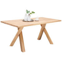 MATBORD massivt trä  trä rektangulär ekfärgad  - ekfärgad, Natur, trä (160/90/76cm) - Hom`in