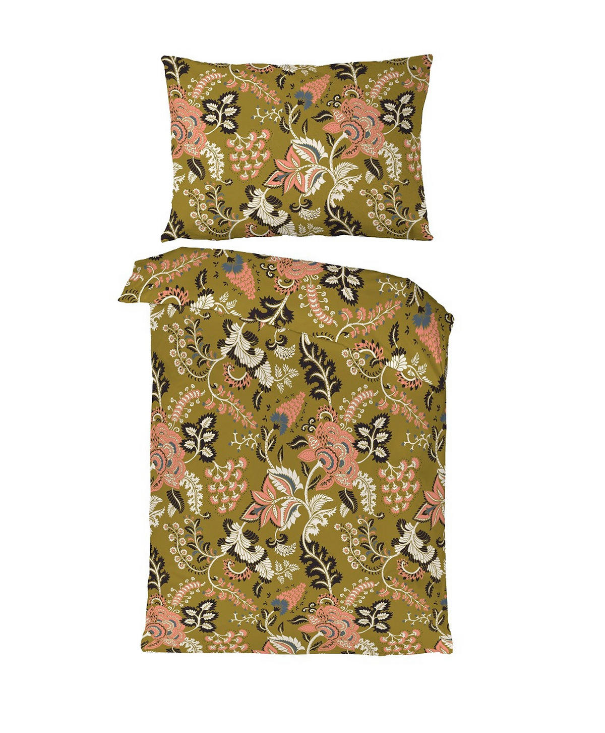 BETTWÄSCHESET 160/210 cm  65 cm/100 cm  - Ecru/Schwarz, Basics, Textil (160/210cm) - Novel