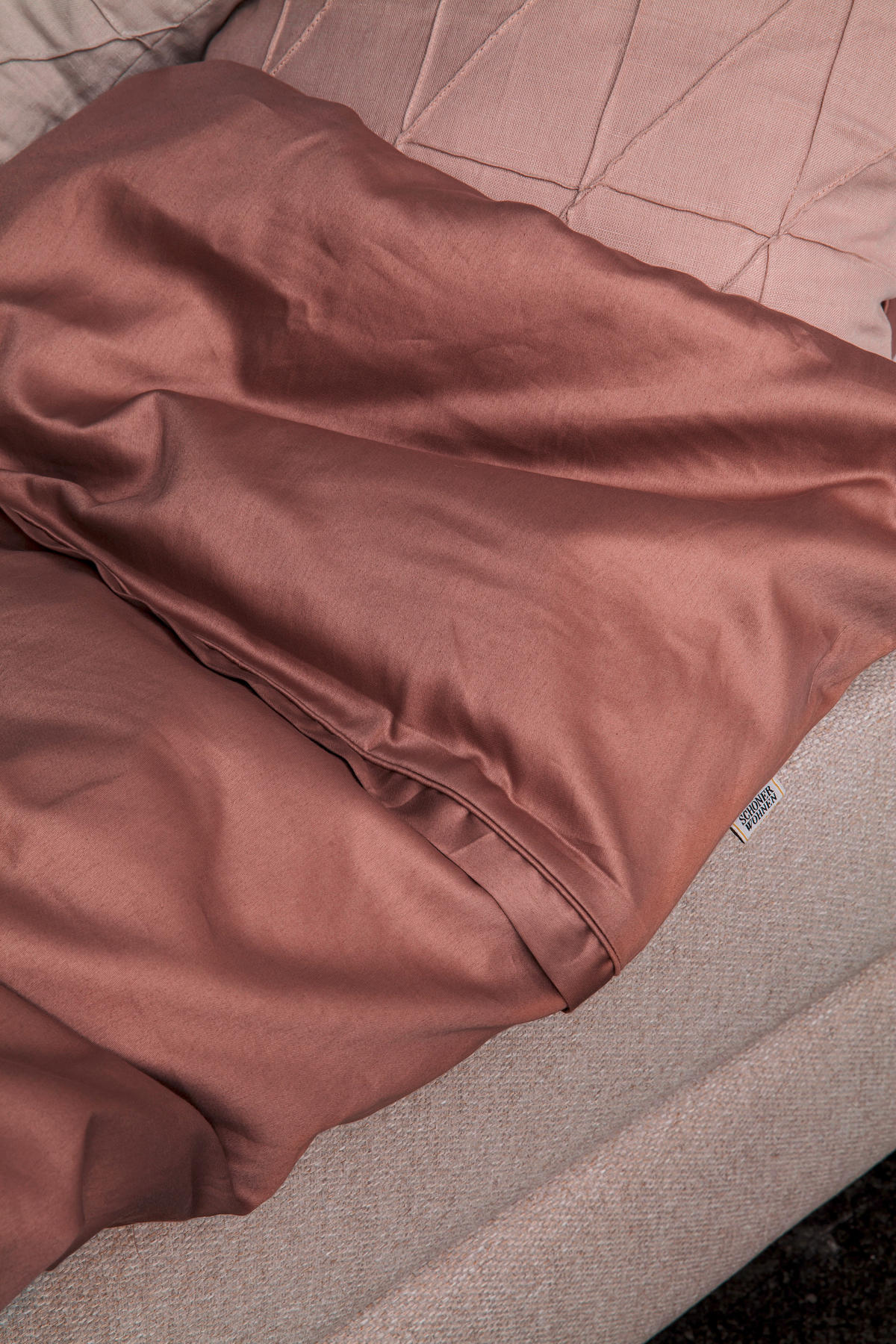 WENDEBETTWÄSCHE SW-Pure 155/220 cm  - Altrosa/Rosa, Basics, Textil (155/220cm) - Schöner Wohnen