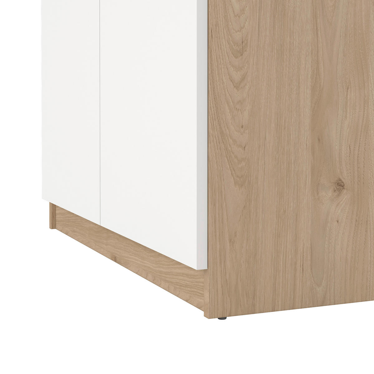 SCHUHSCHRANK Weiß, Eichefarben  - Eichefarben/Weiß, Design, Holzwerkstoff (80,4/191,7/40cm) - Livetastic