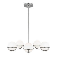 KRONLEUCHTER Apollo 81.3/61.1 cm  - Nickelfarben, Basics, Glas/Metall (81.3/61.1cm) - Elstead Lighting