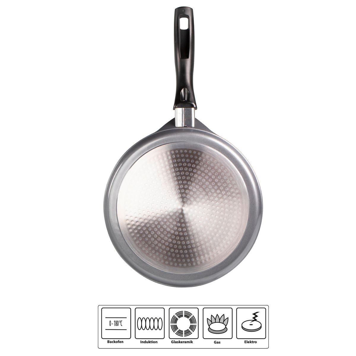 CREPESPFANNE 25 cm  - Grau, Basics, Metall (25cm) - Stoneline