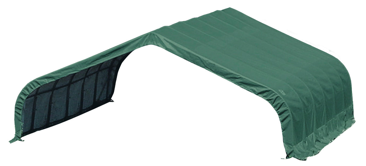 ZELTGARAGE  - Dunkelgrün, Basics, Kunststoff (610/670/320cm) - Ambia Garden