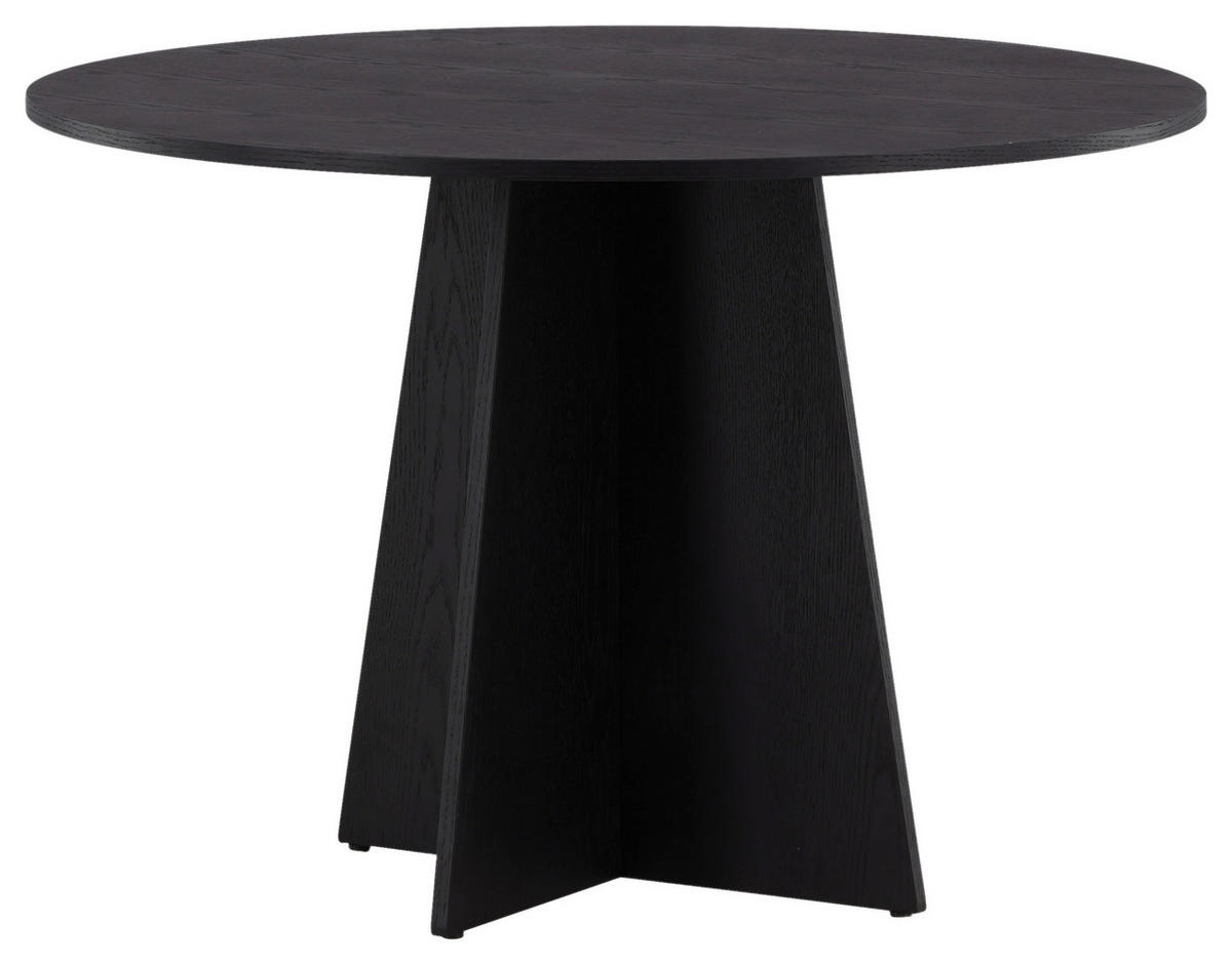 ESSTISCH in Holz 110/110/75 cm  - Schwarz, Design, Holz (110/110/75cm) - Livetastic