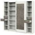 AKTENSCHRANK Anthrazit, Weiß  - Anthrazit/Weiß, Basics, Holzwerkstoff (240/220,5/41,9cm) - Moderano
