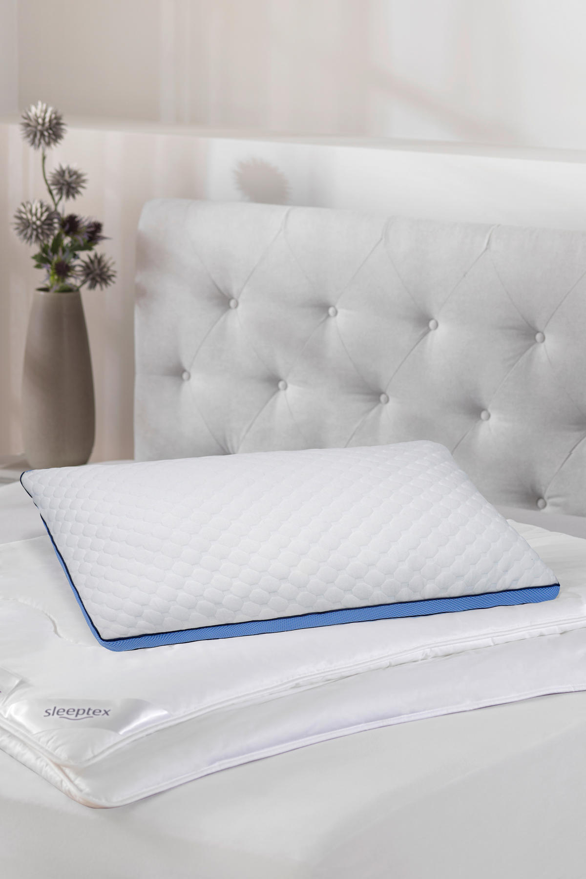NACKENKISSEN  - Weiß, Basics, Textil (40/60/4cm) - Sleeptex