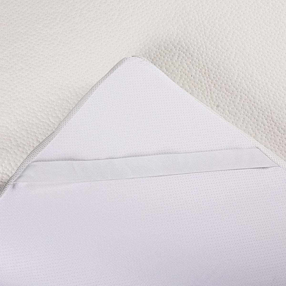 VRCHNÝ MATRAC, 140/200 cm  - sivá/biela, Basics, textil (140/200cm) - Sleeptex