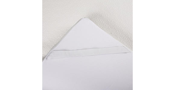 TOPPER Höhe ca.  - Weiß/Grau, Basics, Textil (160/200cm) - Sleeptex
