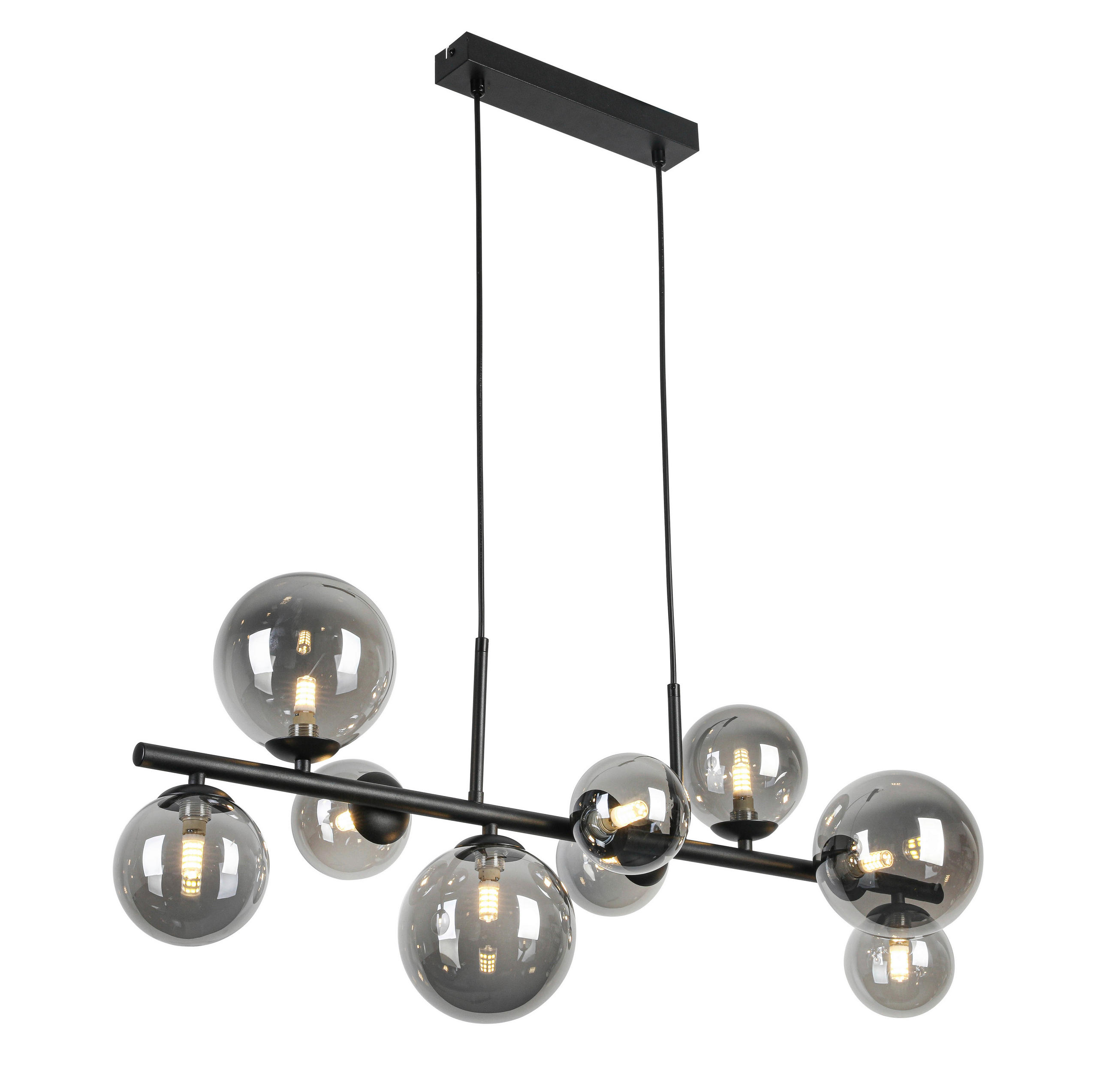 LUSTER    90/30/120 cm    - crna, Konvencionalno, staklo/metal (90/30/120cm) - Dieter Knoll