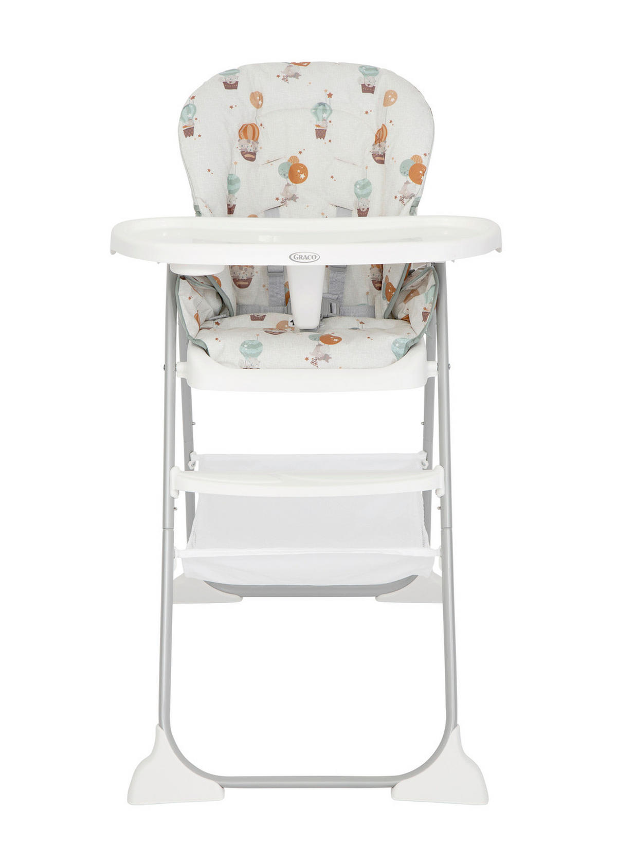 KOMBIHOCHSTUHL SnackEase Multicolor Up&Away  - Multicolor, Basics, Kunststoff (61,2/103/86cm) - Graco