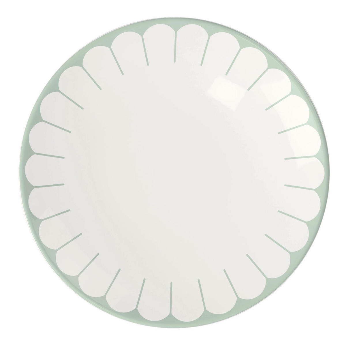 FRÜHSTÜCKSTELLER Fleur Vert    - Salbeigrün/Weiß, MODERN, Keramik (21/21/2,5cm) - Villeroy & Boch