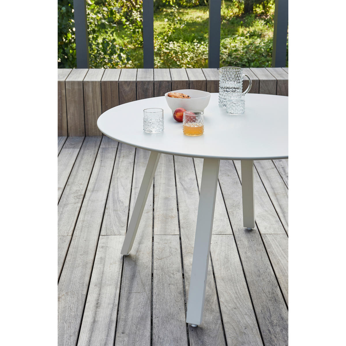 GARTENTISCH 120/120/75 cm Metall rund  - Grau, MODERN, Metall (120/120/75cm) - Livetastic