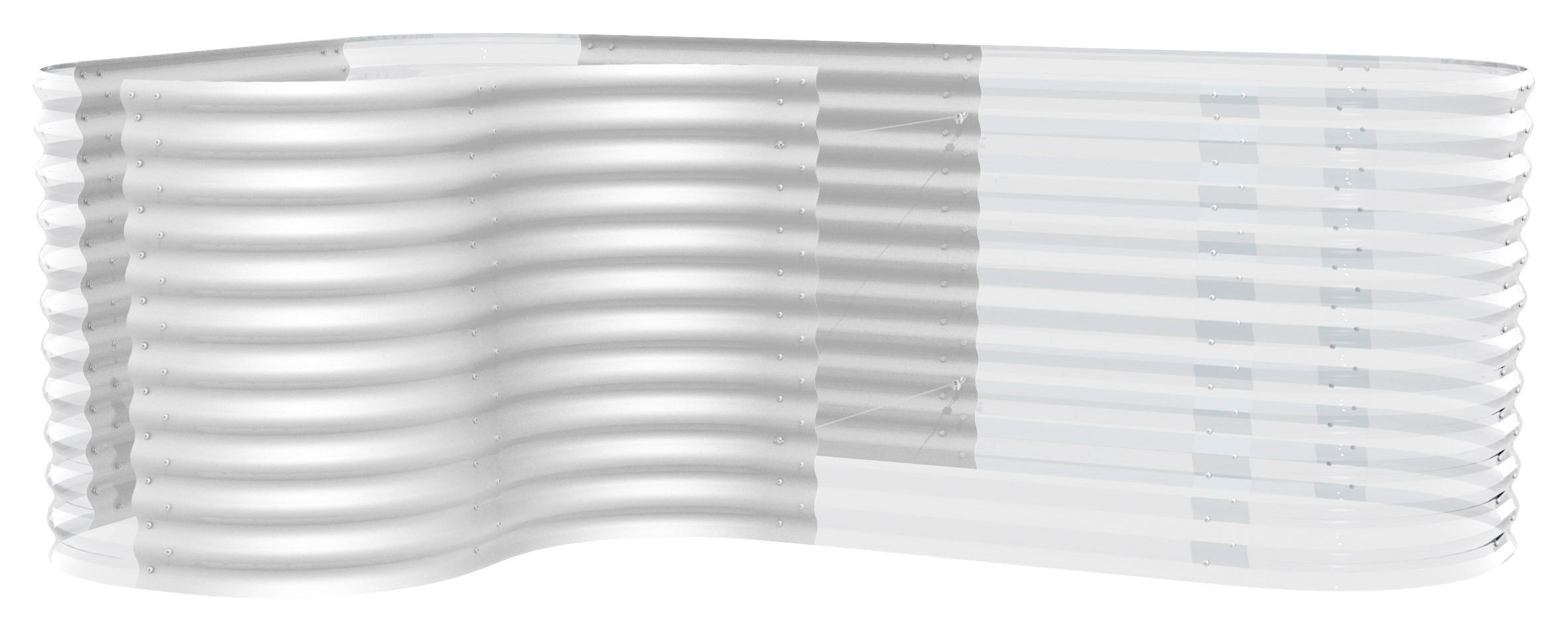HOCHBEET-ERWEITERUNG 80/85,8/80 cm  - Alufarben, Basics, Metall (80/85,8/80cm)
