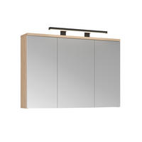 OMARA Z OGLEDALOM 100/70/20 cm  - Basics, steklo/leseni material (100/70/20cm) - Ti'me