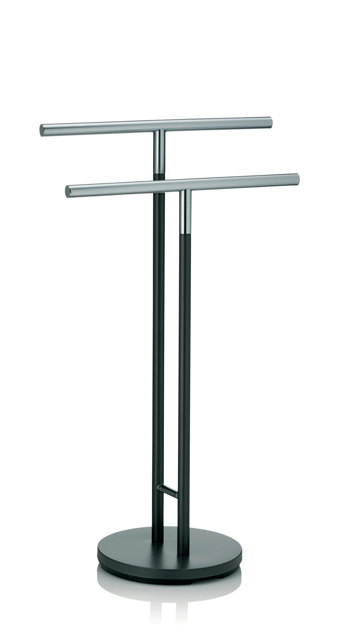 STALAK ZA RUČNIKE  antracit, srebrne boje  SINERIO  - srebrne boje/antracit, Basics, metal (30/92,5cm) - Kela