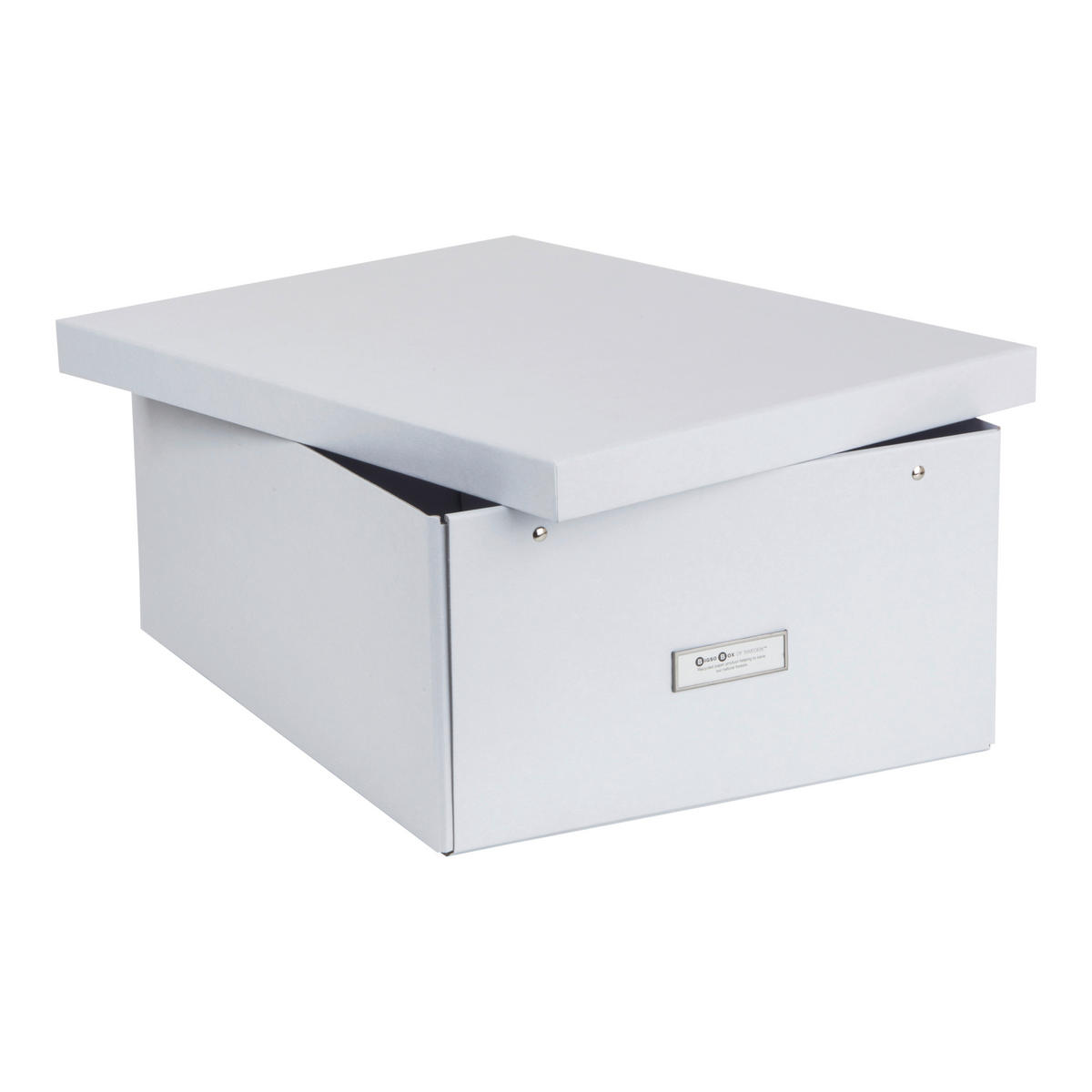 AUFBEWAHRUNGSBOX - Hellgrau, Basics, Karton/Papier (34.5/18.5/45cm)