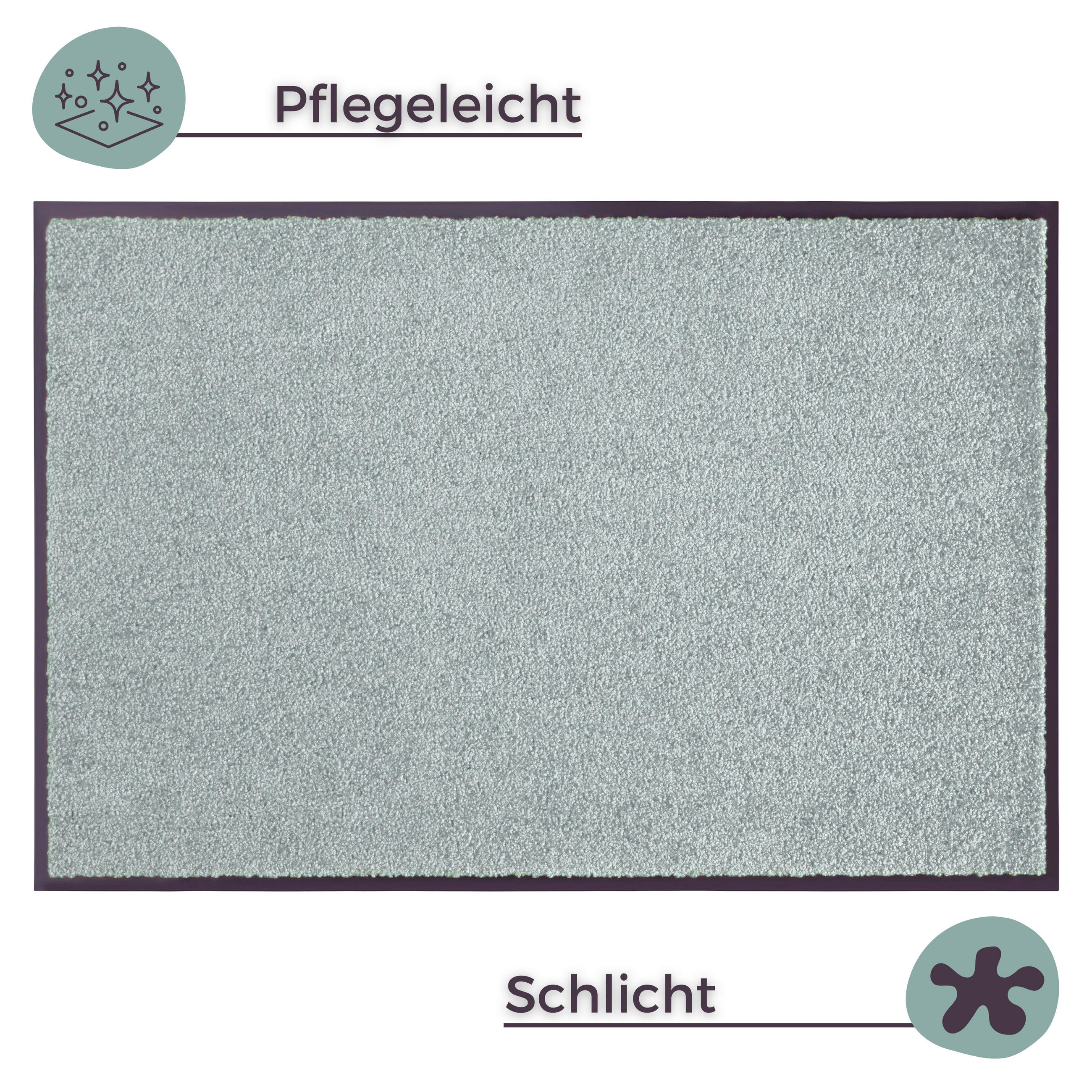 SCHMUTZFANGMATTE  120/180 cm  Grün  Uni  - Grün, Basics, Kunststoff/Textil (120/180cm) - Hanse Home