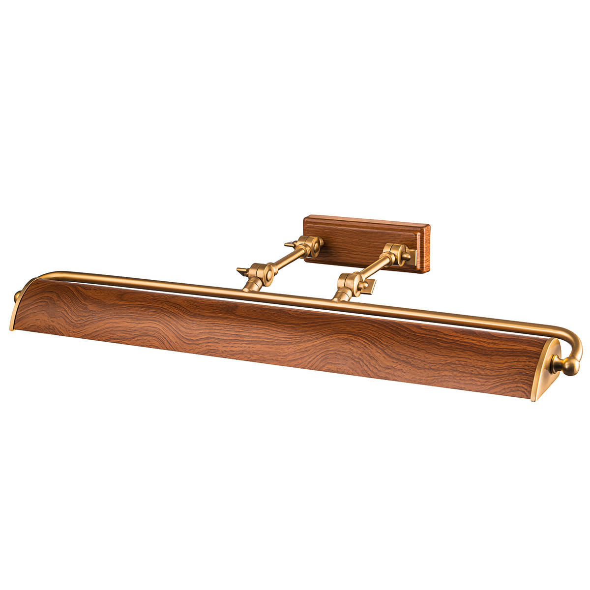 SVJETILJKA ZA SLIKE Winchfield  - boje hrasta/boje mjeda, Konvencionalno, metal (12.7/70.3/31.8cm) - Elstead Lighting