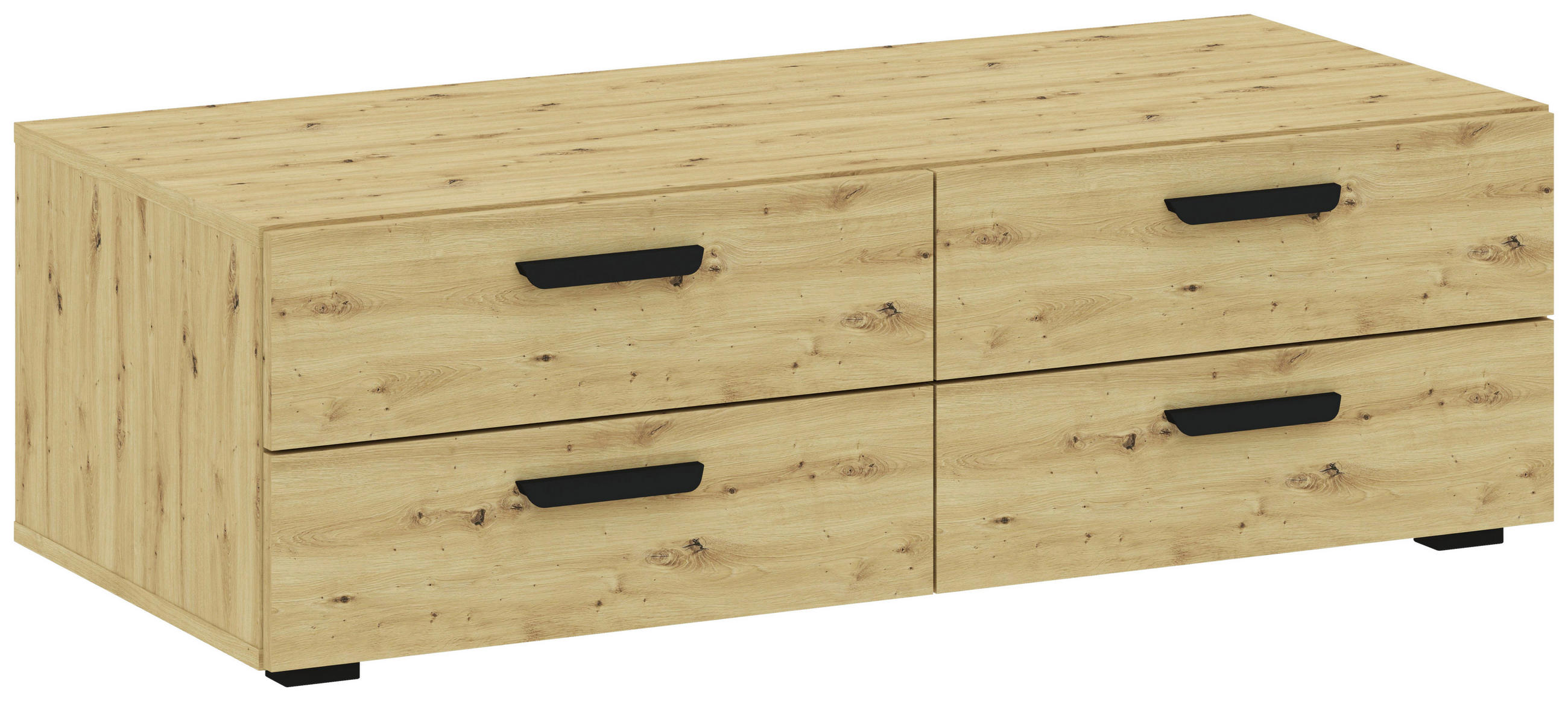 FIÓKOS TÁROLÓ  - Artisan tölgy, Konventionell, faalapú anyag (110,7/35/51,9cm) - Carryhome