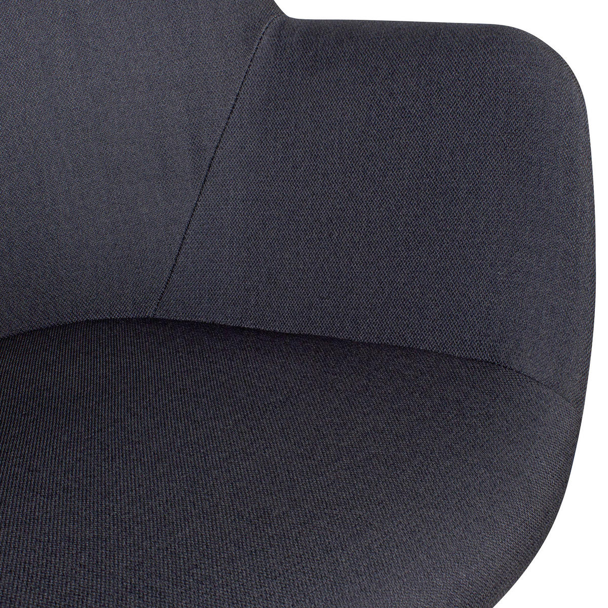 SET NASLANJAČEV, tekstil črna  - črna, Moderno, tekstil/les (54/85/58cm) - MID.YOU