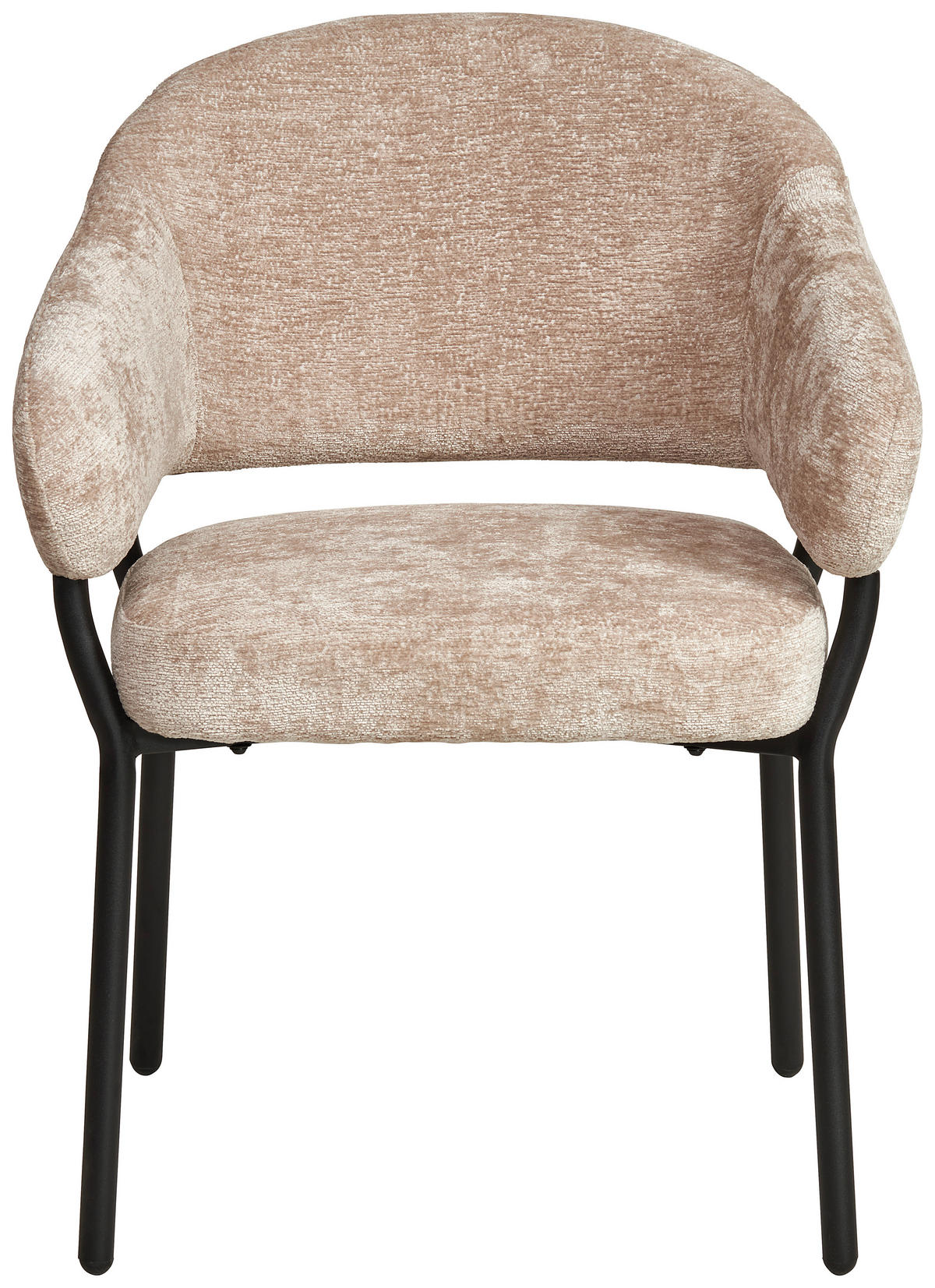 ARMLEHNSTUHL  in Eisen Mikrofaser  - Beige/Schwarz, KONVENTIONELL, Holz/Textil (60/80/62cm) - MID.YOU