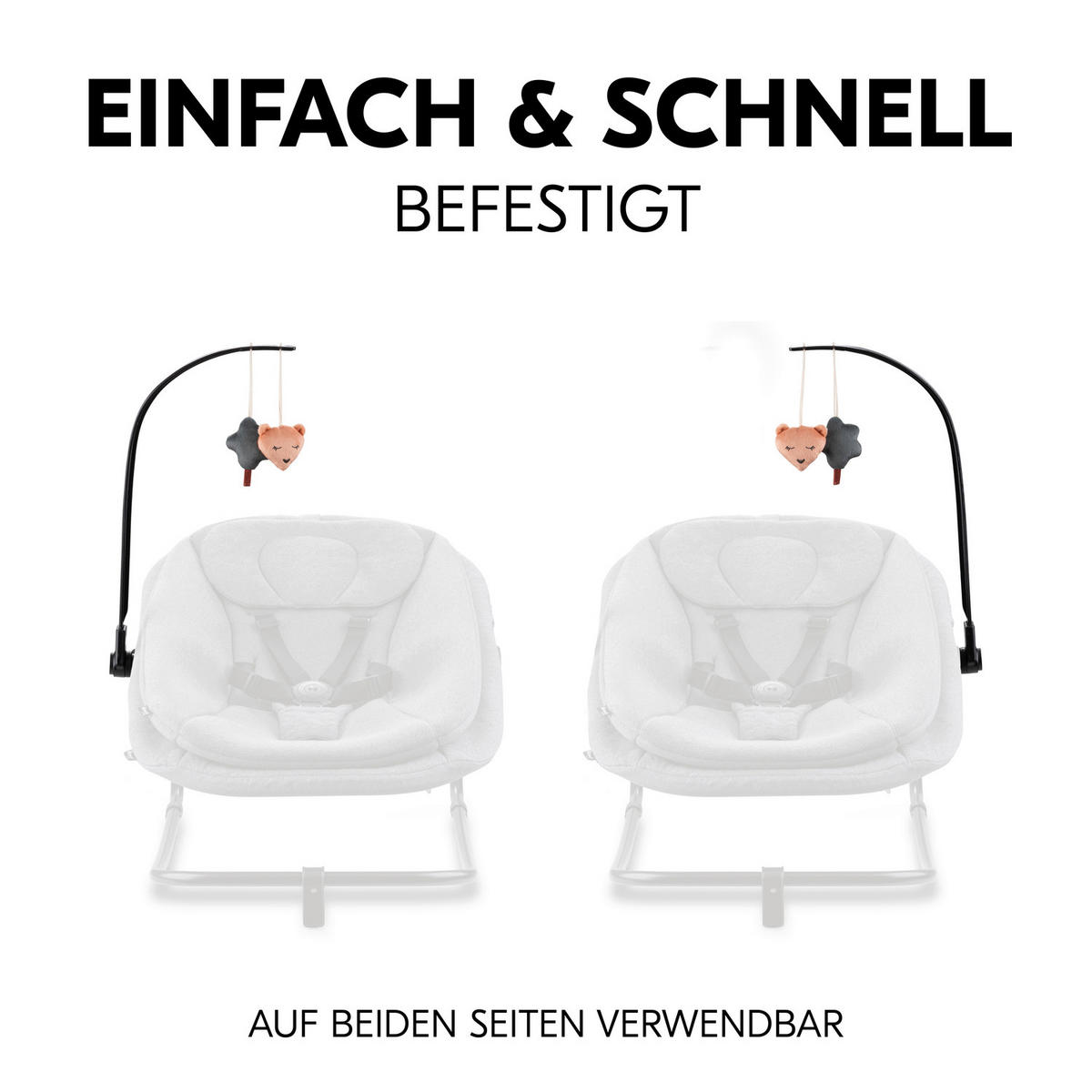 MOBILE Highchair Bouncer Mobile  - Basics (40/20/3,5cm) - Hauck