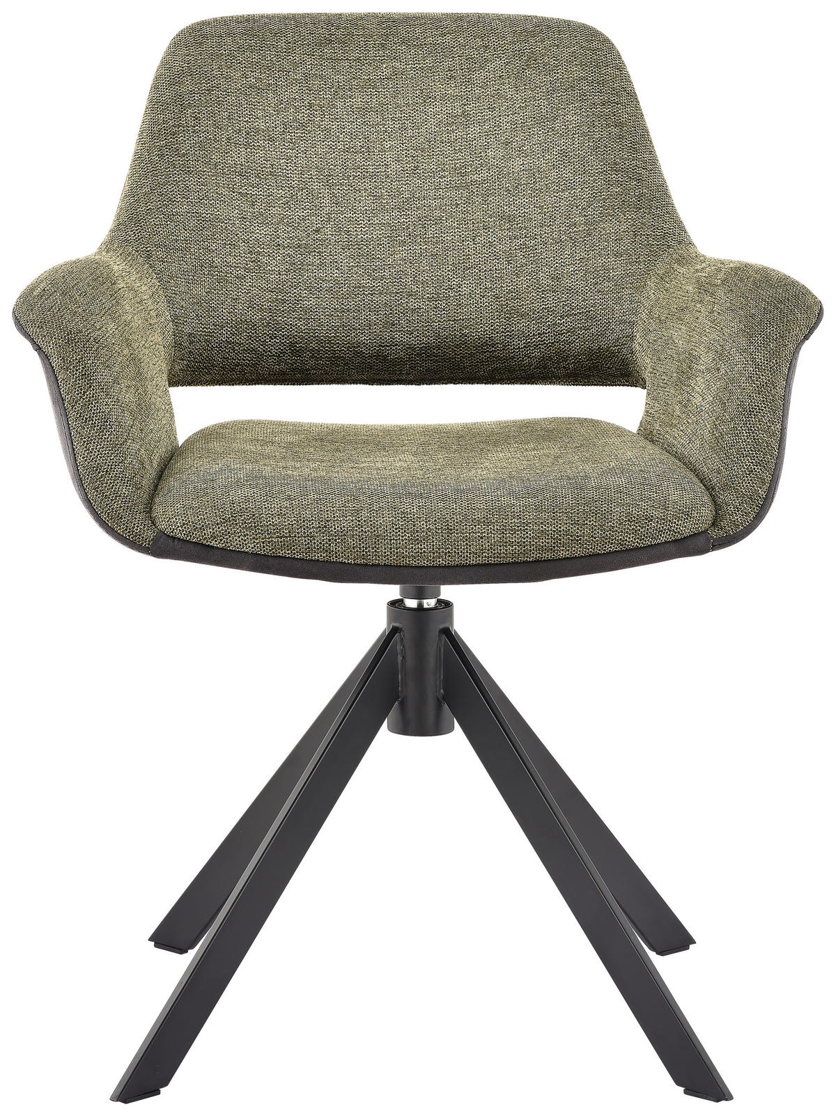 CHAISE ACCOUDOIRS  in Eisen Mikrofaser, Leinenoptik  - Dunkelgrau/Schwarz, Design, Textil/Metall (66/83,5/62,5cm) - Novel
