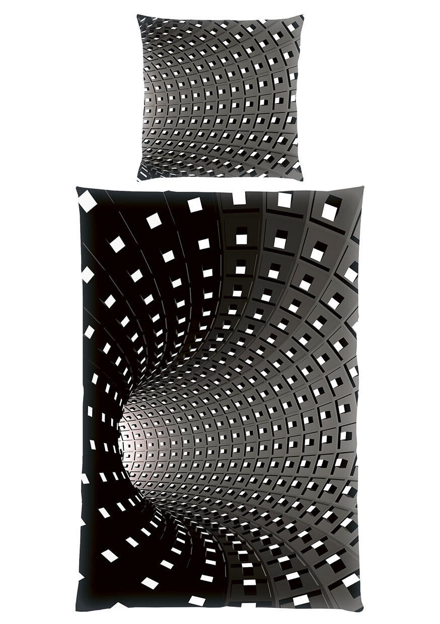 JUGENDBETTWÄSCHE Renforcé 135/200 cm  - Schwarz/Weiß, Trend, Textil (135/200cm) - Herding