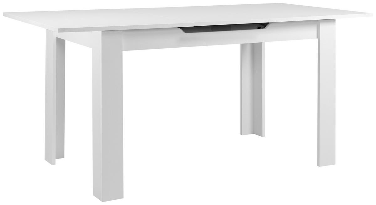 ESSTISCH in Holzwerkstoff 125-165/80/75 cm  - Weiss, Modern, Holzwerkstoff (125-165/80/75cm) - MID.YOU