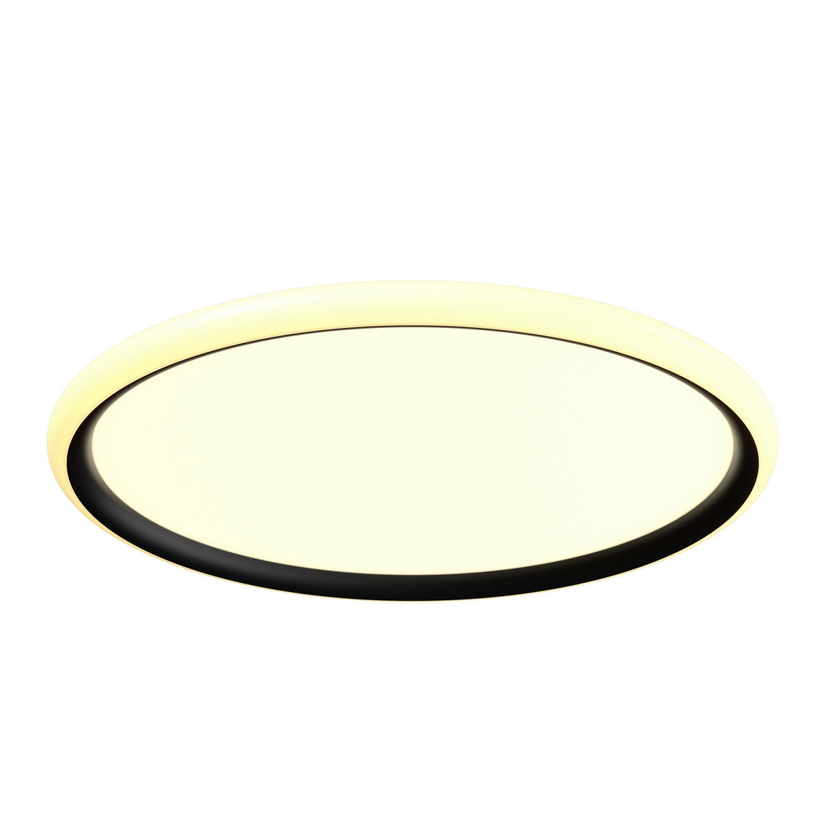 LED-DECKENLEUCHTE Rovinj 40/3,5 cm   - Schwarz, LIFESTYLE, Kunststoff (40/3,5cm) - Novel