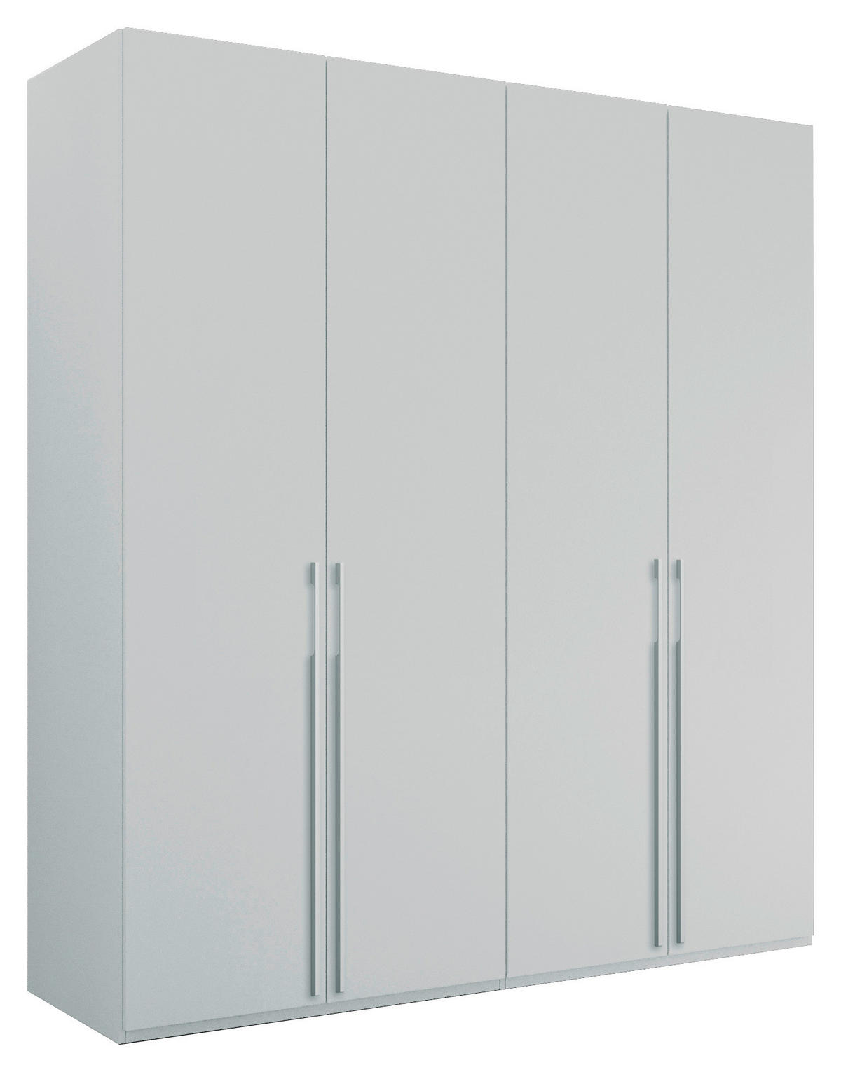 DREHTÜRENSCHRANK 201/223/60 cm 4-türig Grau  - Grau, Trend, Holzwerkstoff/Metall (201/223/60cm) - Novel
